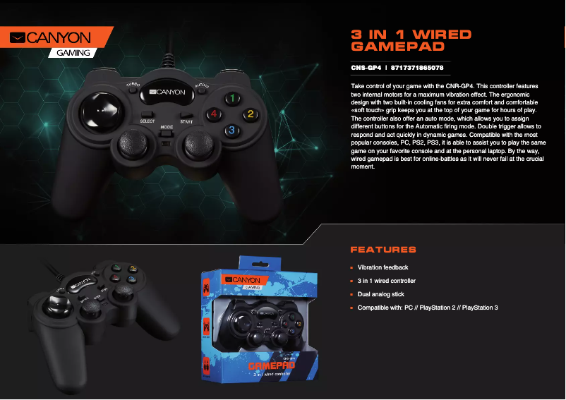 Image de la première page du manuel de l'appareil CNS-GP4