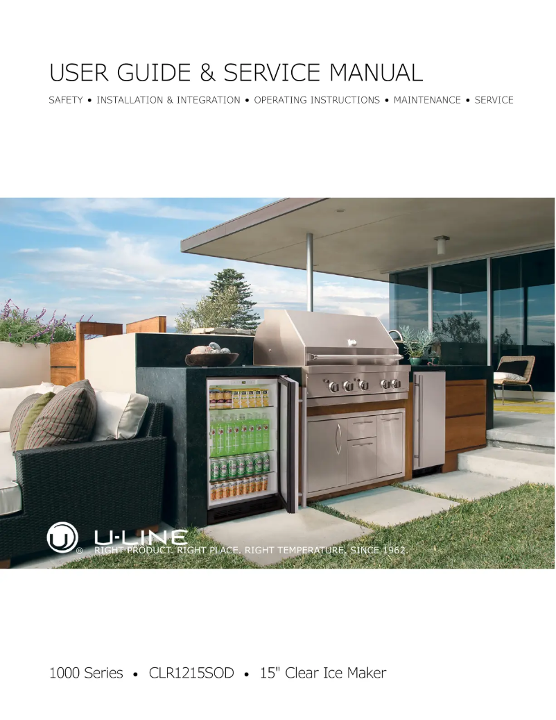 Page n°1 - Manuel utilisateur U-Line U-CLR1215OD