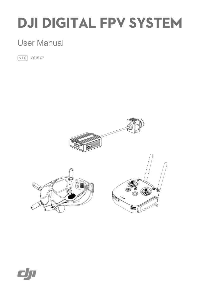 Image de la première page du manuel de l'appareil Digital FPV System