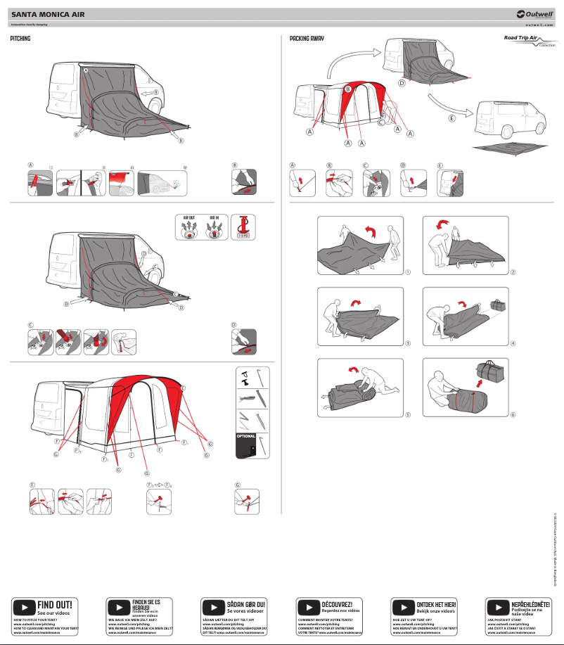 Page 1 de la notice Manuel utilisateur Outwell Santa Monica Air