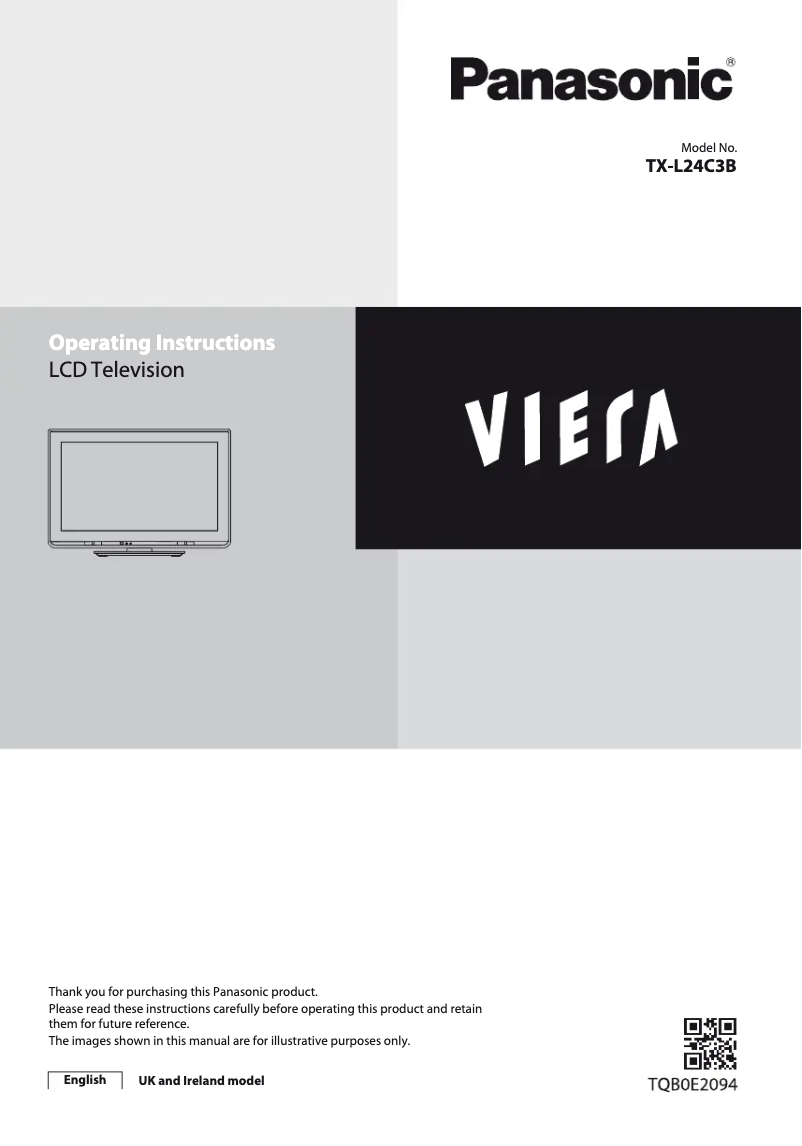 Page n°1 - Manuel utilisateur Panasonic Viera TX-L24C3B