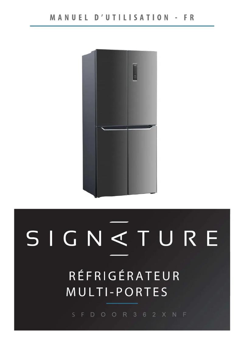 Page n°1 - Manuel utilisateur Signature SFDOOR362XNF
