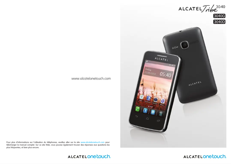 Page n°1 - Manuel utilisateur Alcatel One Touch 3040D