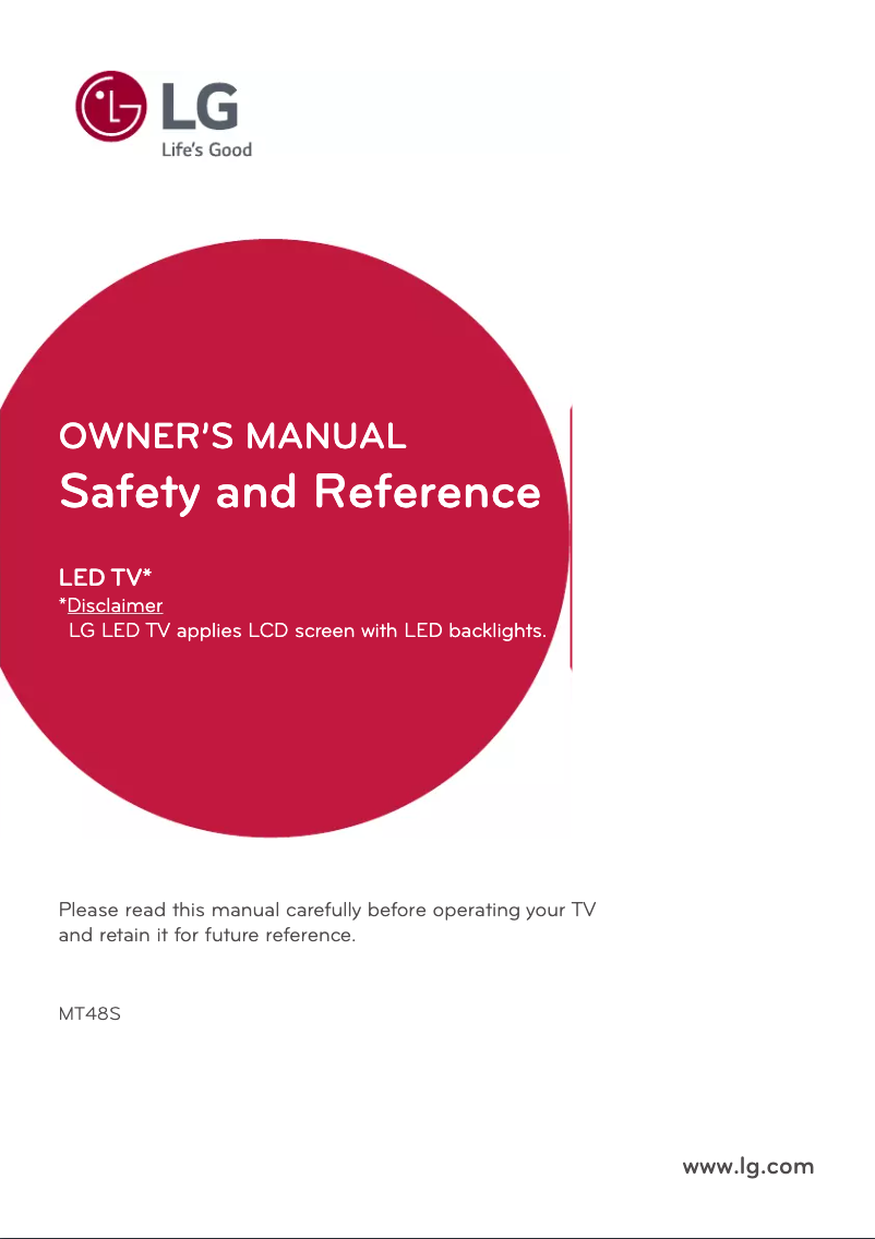 Page n°1 - Manuel utilisateur LG 28MT48S-PZ