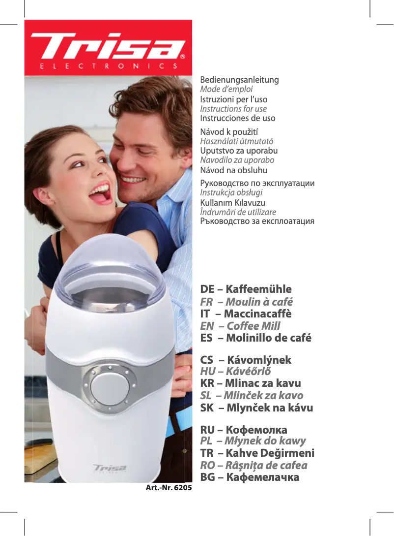 Page 1 de la notice Manuel utilisateur Trisa Mulino Caffe