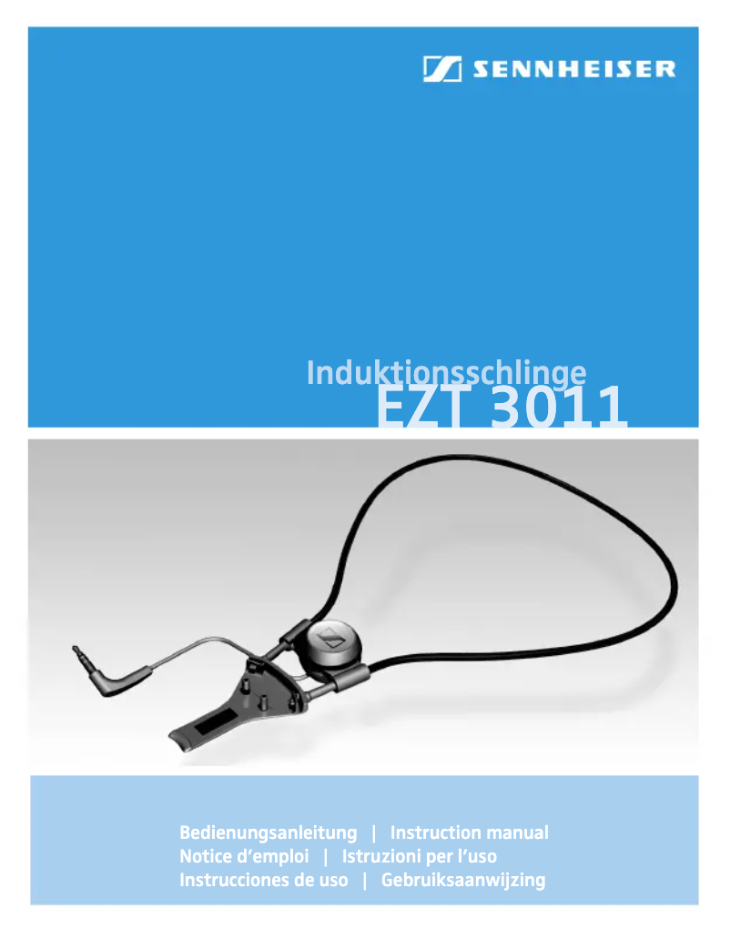 Page 1 de la notice Manuel utilisateur Sennheiser EZT 3011