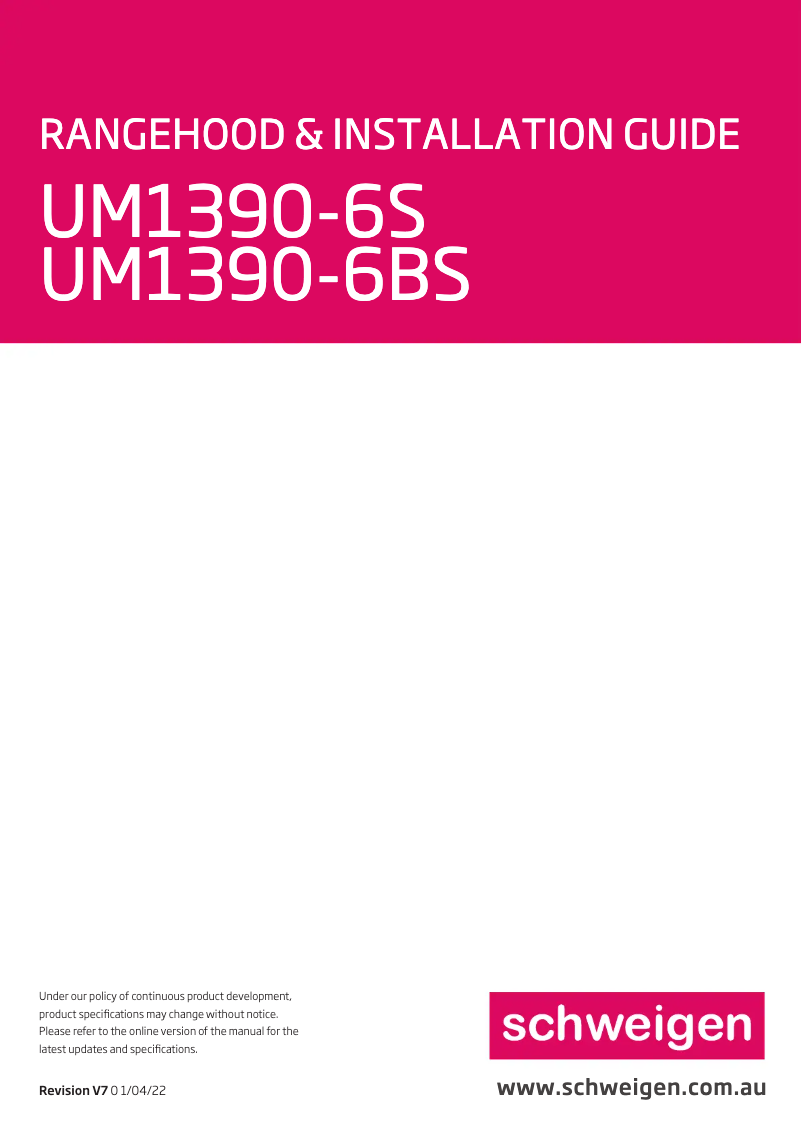 Image de la première page du manuel de l'appareil UM1390-6BS