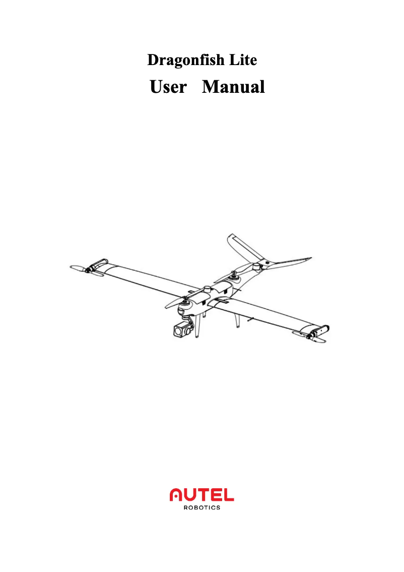 Image de la première page du manuel de l'appareil Dragonfish Lite