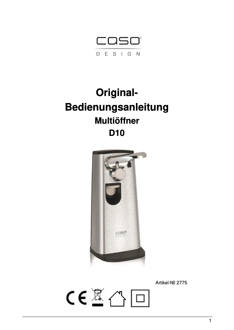 Image de la première page du manuel de l'appareil D10