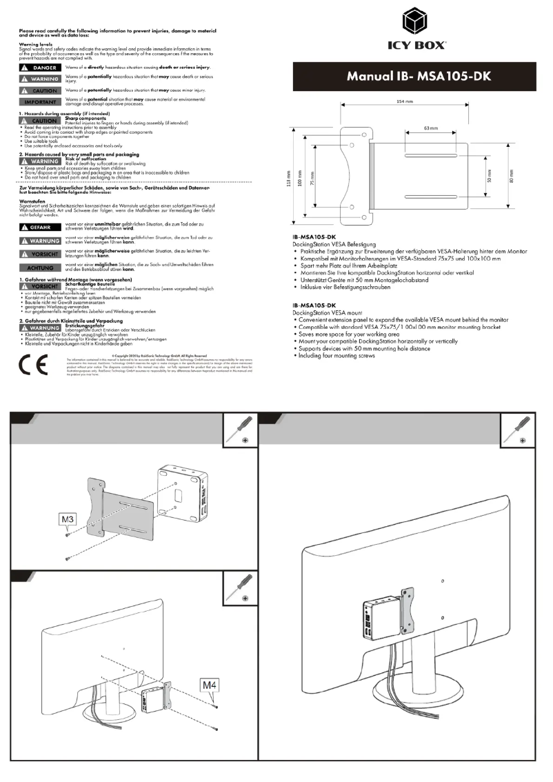 Image de la première page du manuel de l'appareil IB-MSA105-DK