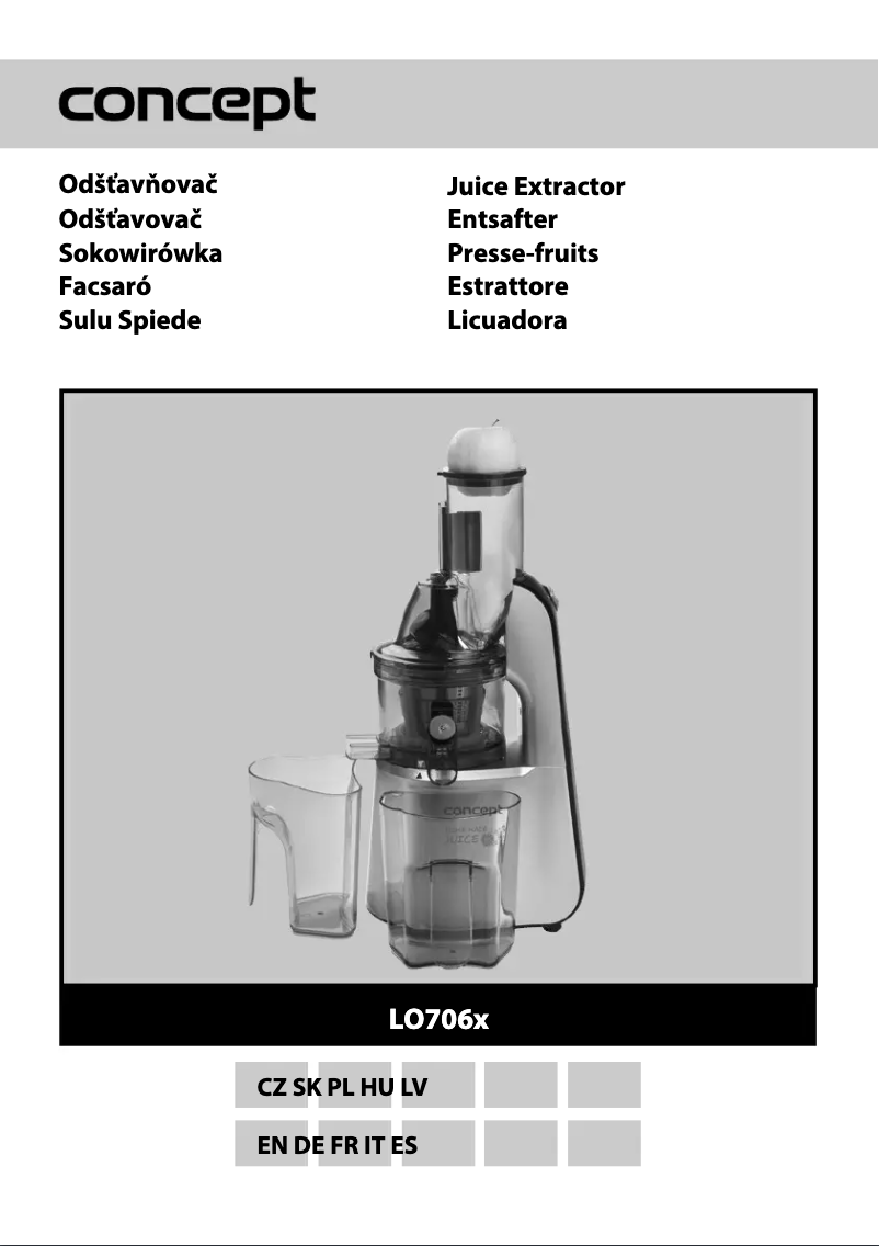 Image de la première page du manuel de l'appareil LO-7067