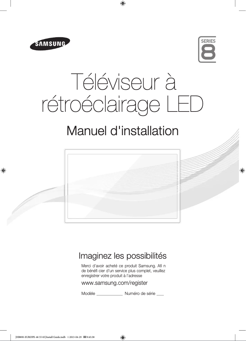 Page 1 de la notice Manuel utilisateur Samsung HG65EB890XB