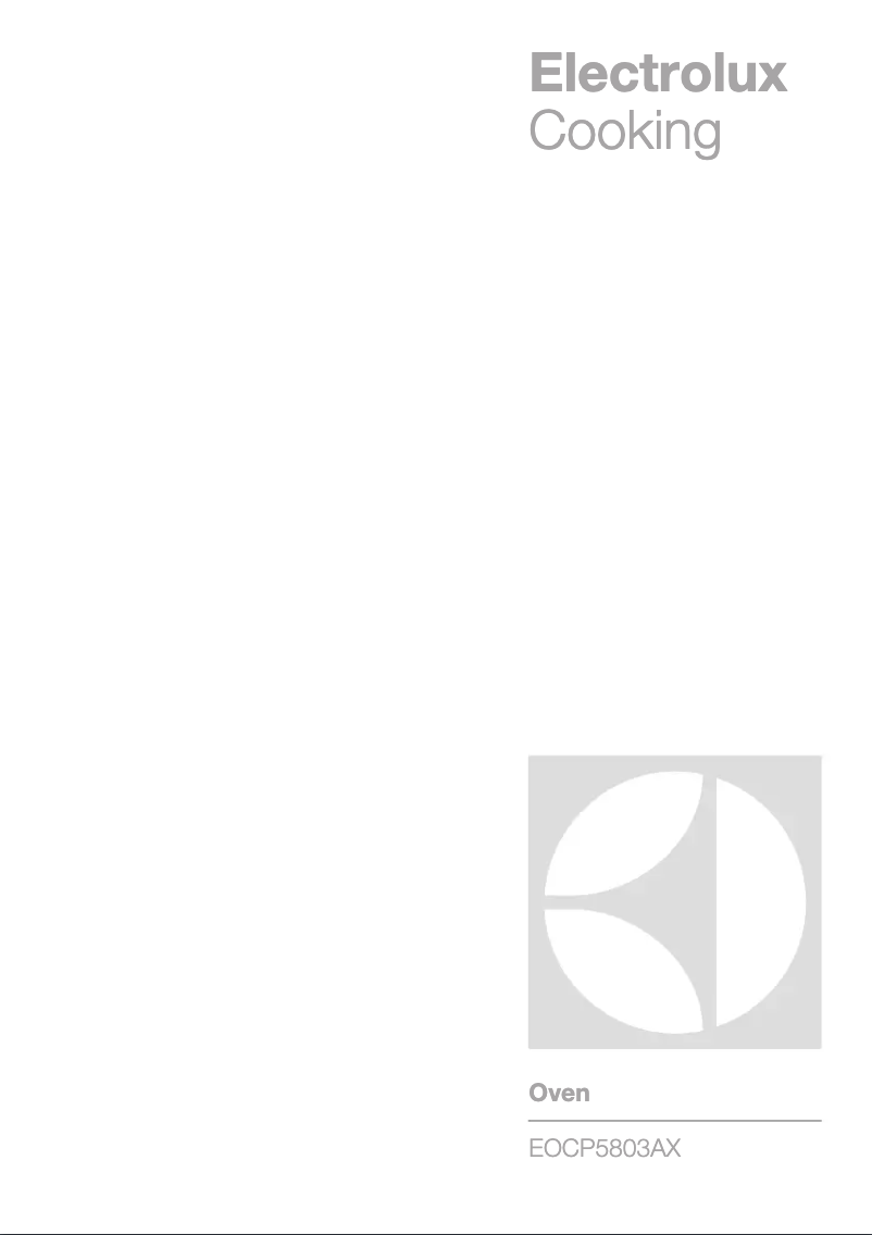Image de la première page du manuel de l'appareil EOCP5803AX
