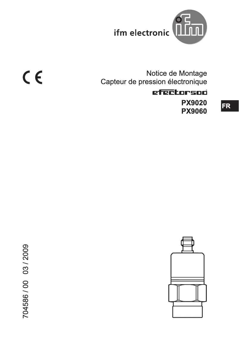 Page n°1 - Manuel utilisateur IFM PX9020