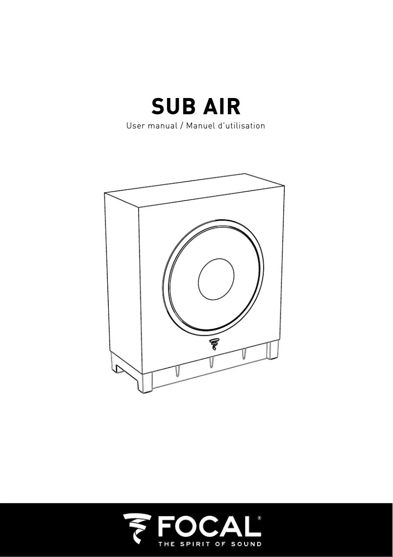 Image de la première page du manuel de l'appareil 5 Dôme FLAX & Sub Air