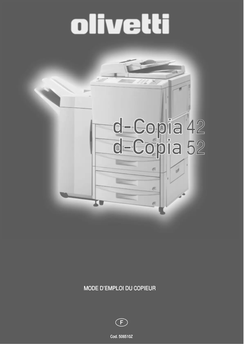 Image de la première page du manuel de l'appareil d-Copia 42