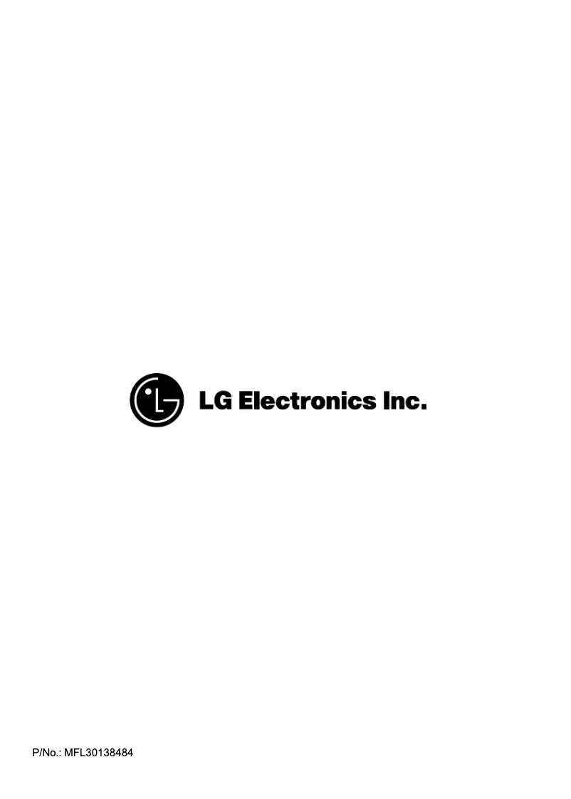 Page n°1 - Manuel utilisateur LG WD-SR1012S