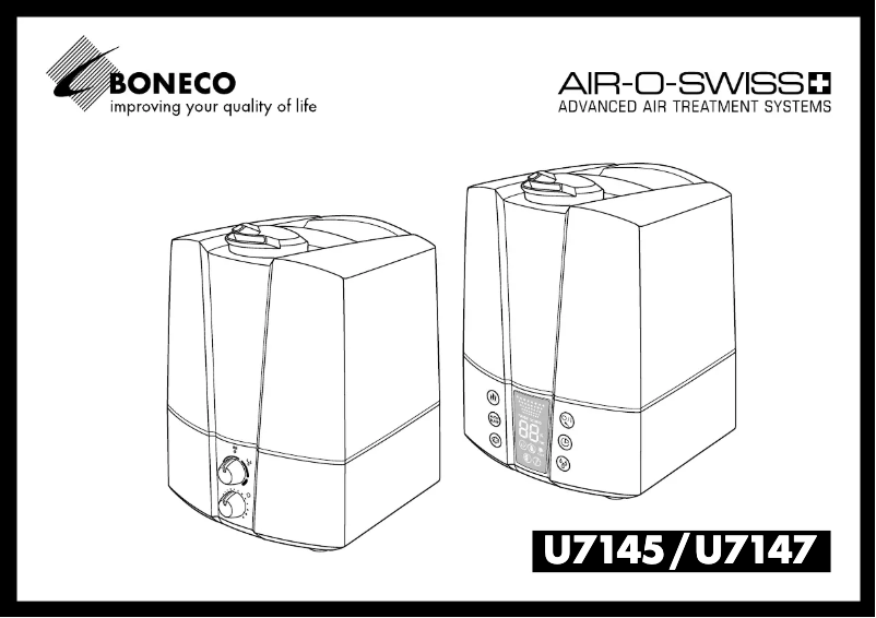 Page 1 de la notice Manuel utilisateur Boneco Ultrasonic U7145