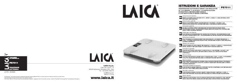 Page 1 de la notice Manuel utilisateur Laica PS7011