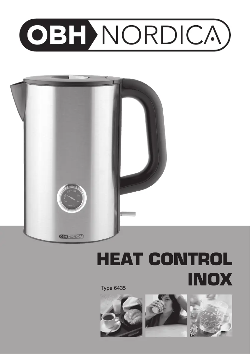 Page 1 de la notice Manuel utilisateur OBH Nordica Heat Control Inox