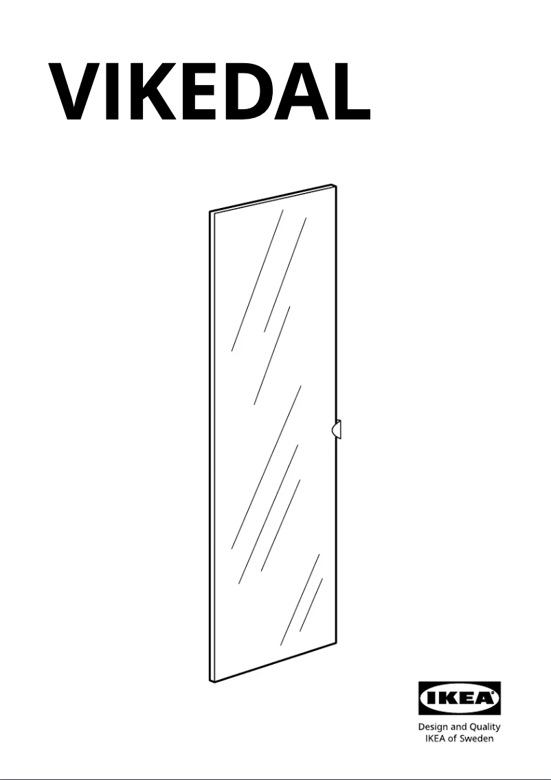 Página 1 del manual Manual de usuario Ikea VIKEDAL 103.011.25