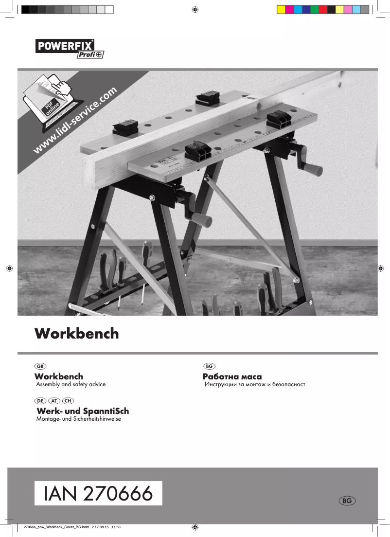 Image de la première page du manuel de l'appareil IAN 270666