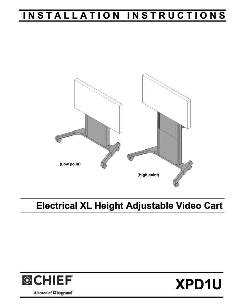Image de la première page du manuel de l'appareil XPD1U