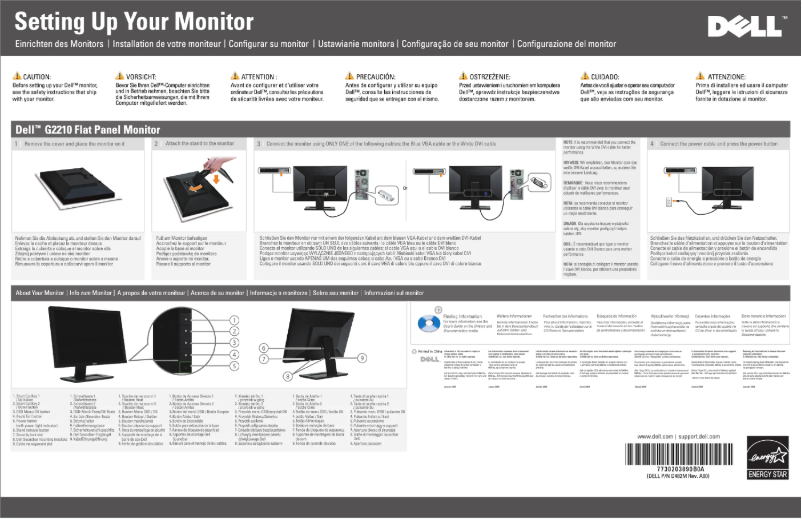 Image de la première page du manuel de l'appareil G2210