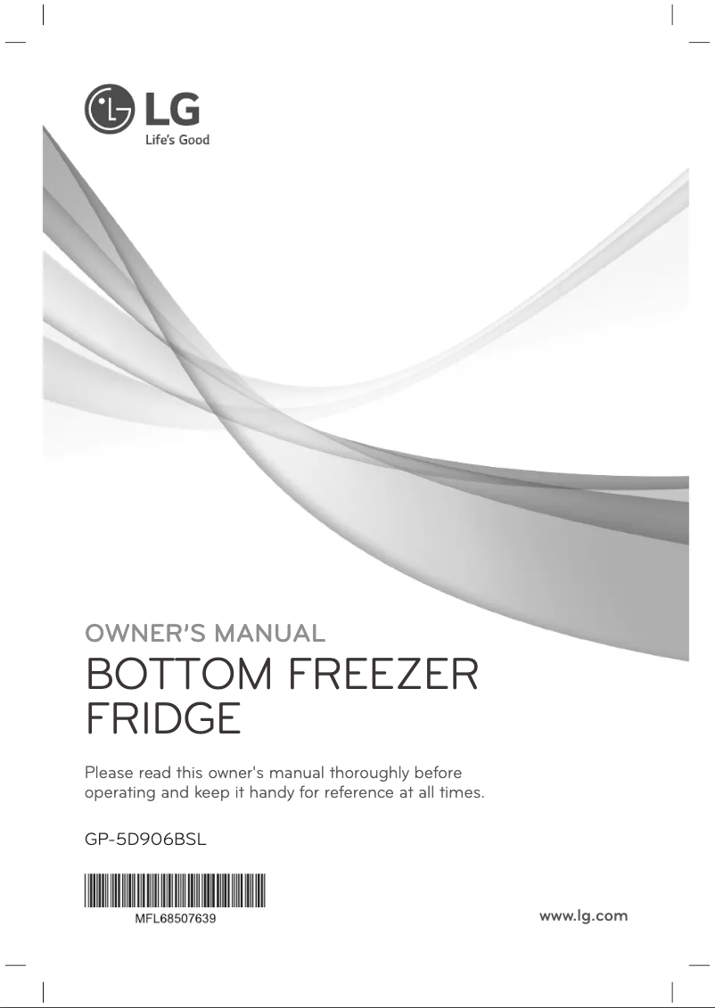 Imagen de la primera página del manual del dispositivo GP-5D906BSL