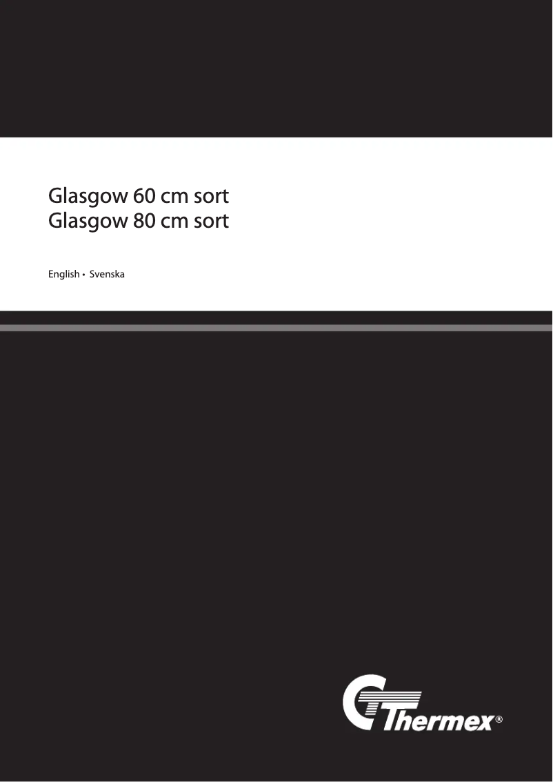 Page n°1 - Guide d'installation Thermex Glasgow