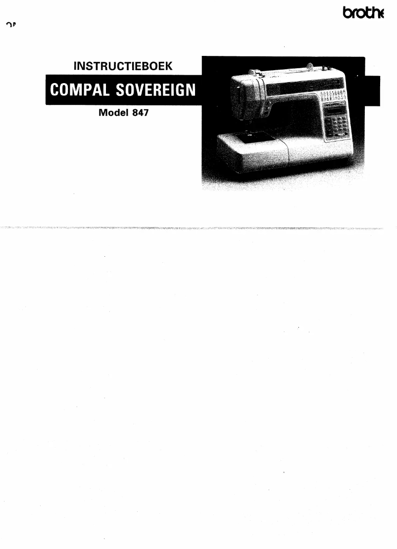 Page n°1 - Manuel utilisateur Brother 847 Compal Sovereign