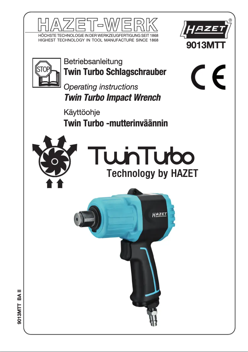 Page 1 de la notice Manuel utilisateur Hazet 9013MTT