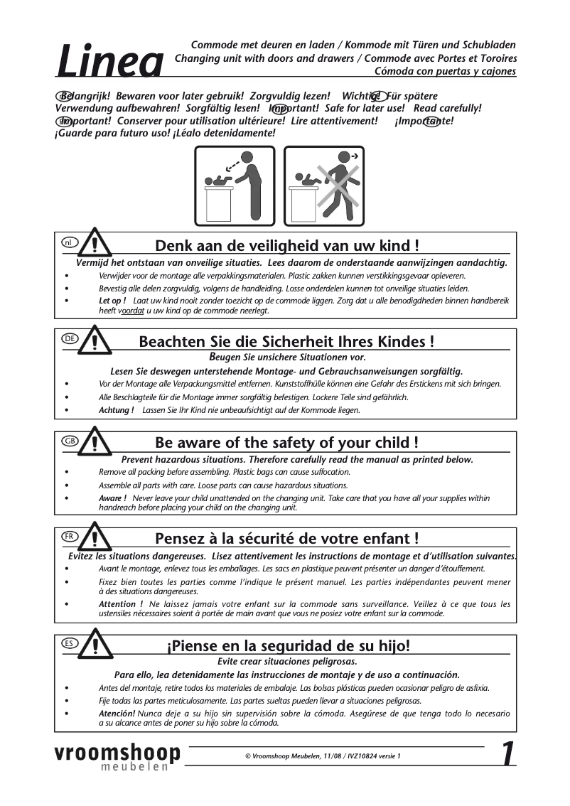 Image de la première page du manuel de l'appareil Linea (IVZ10824)