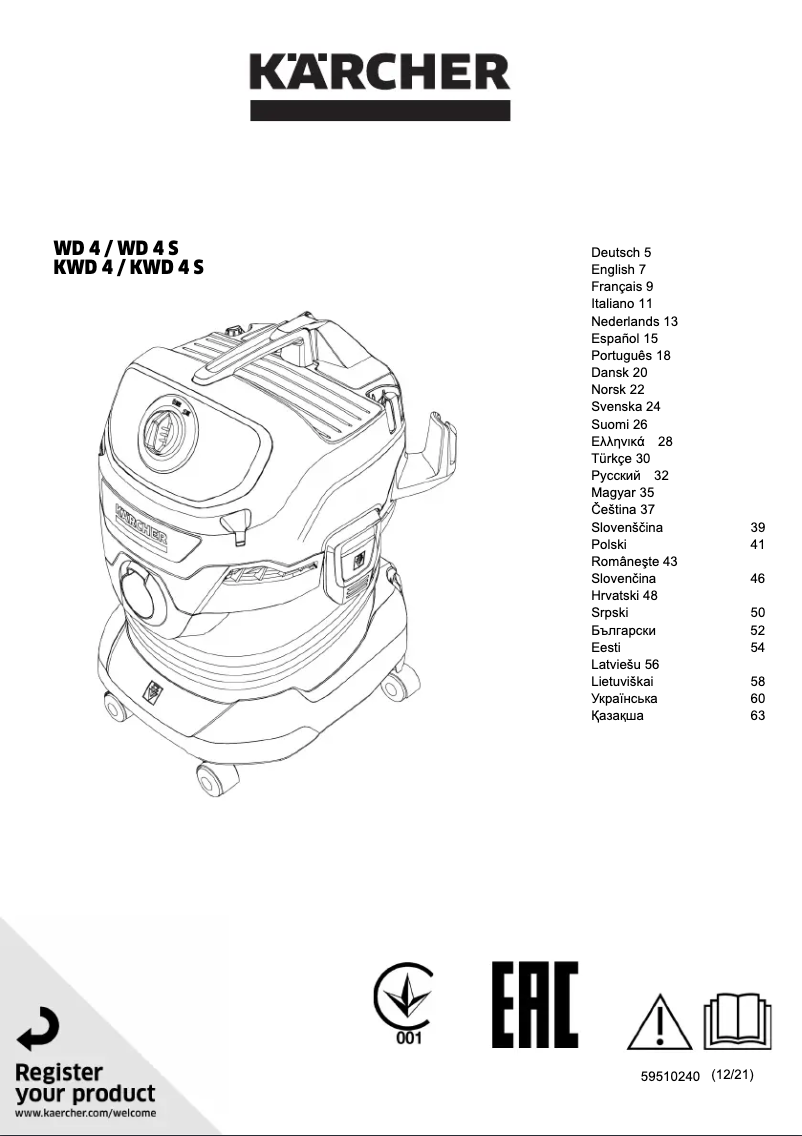 Image de la première page du manuel de l'appareil WD 4 V-20/4/35