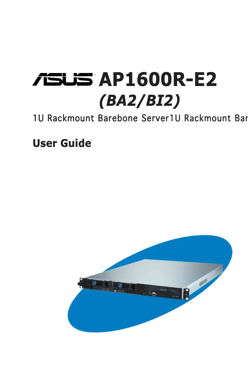 Page 1 de la notice Manuel utilisateur Asus AP1600R-E2(BI2)