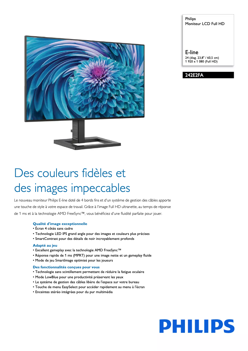 Image de la première page du manuel de l'appareil 242E2FA