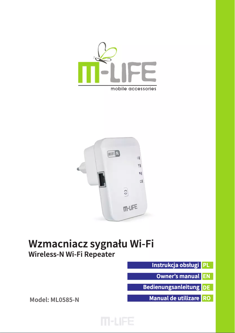 Image de la première page du manuel de l'appareil ML0585