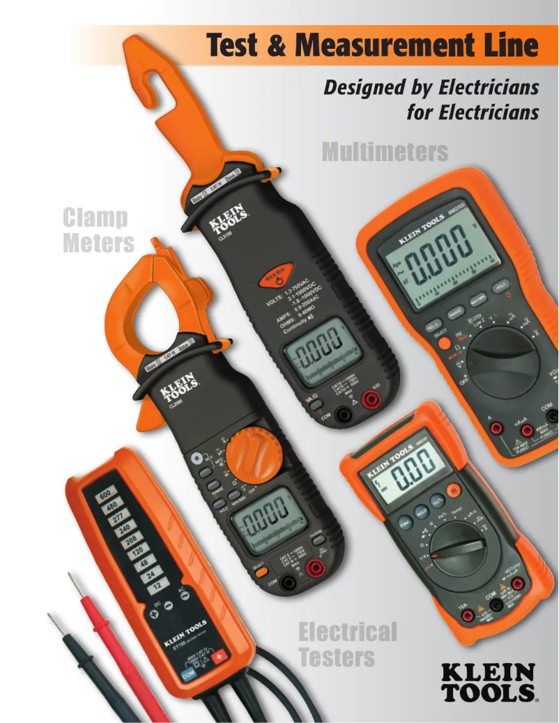 Page n°1 - Brochure Klein Tools CL100
