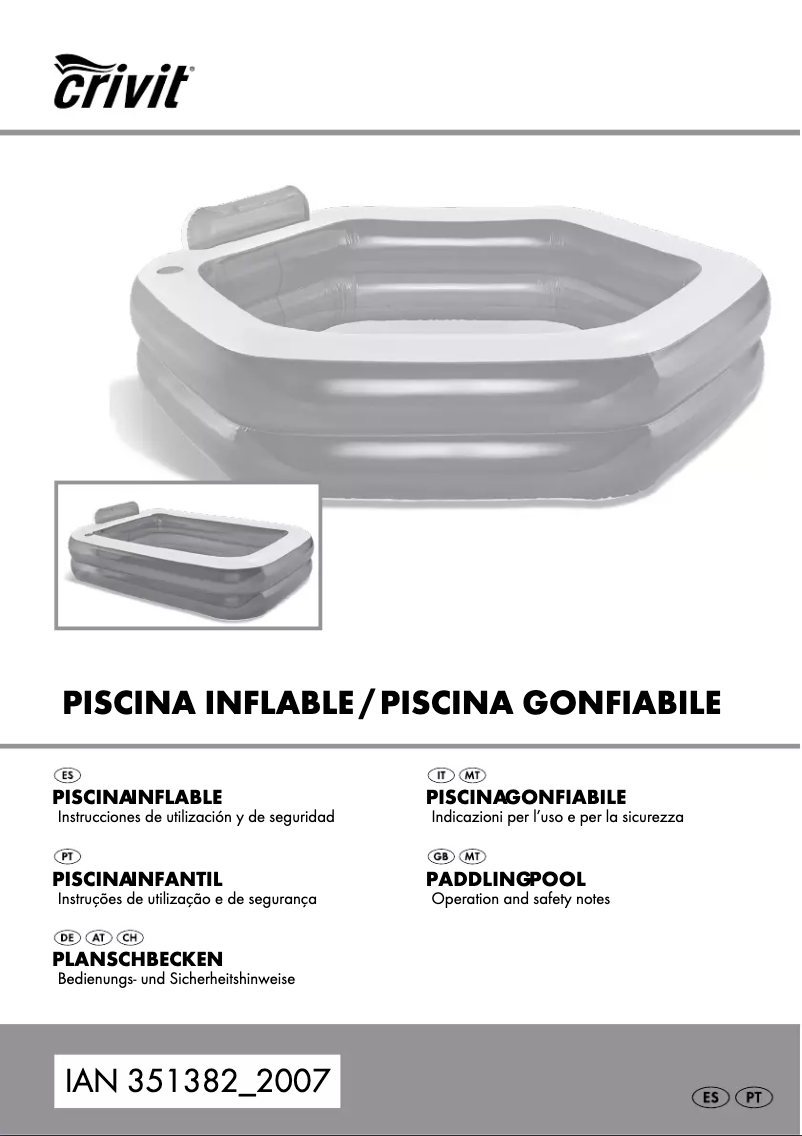 Page n°1 - Manuel utilisateur Crivit IAN 351382