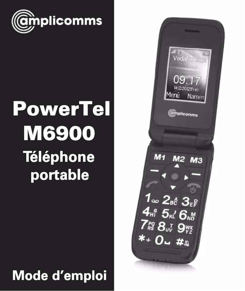 Page n°1 - Manuel utilisateur Amplicomms PowerTel M6900