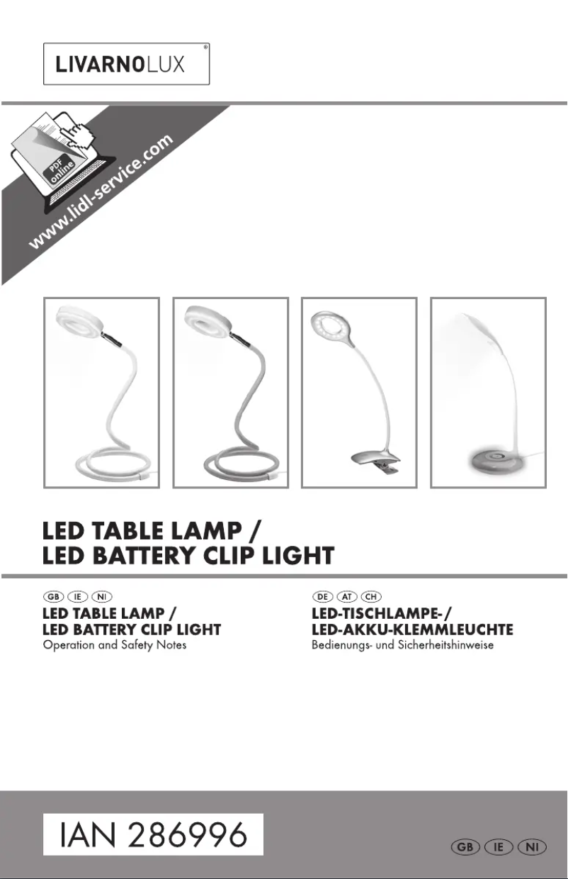 Image de la première page du manuel de l'appareil IAN 286996