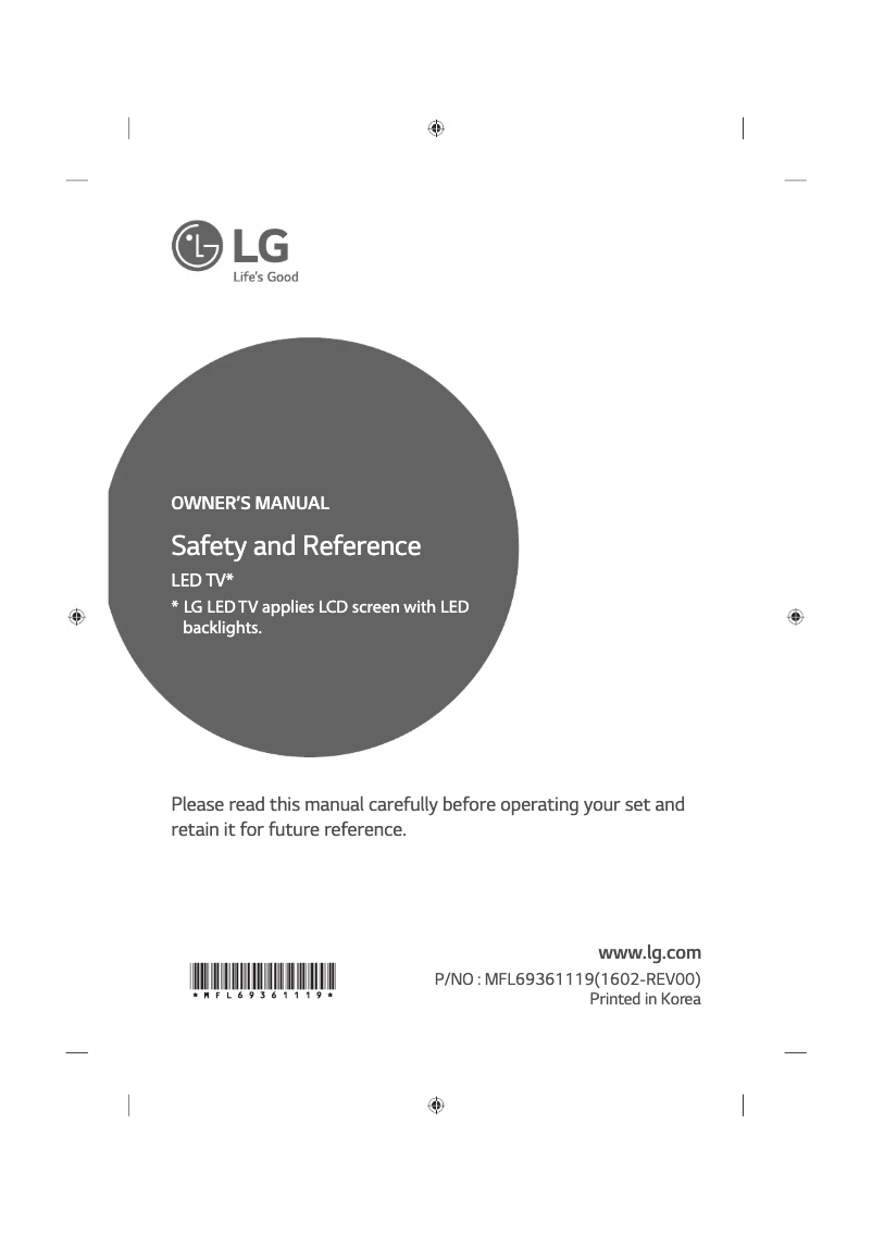 Página 1 del manual Manual de usuario LG 49UH770V