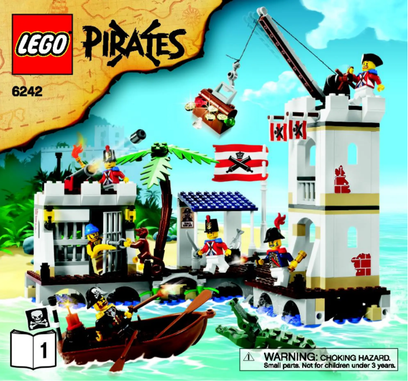 Page 1 de la notice Manuel utilisateur Lego Pirates 6242