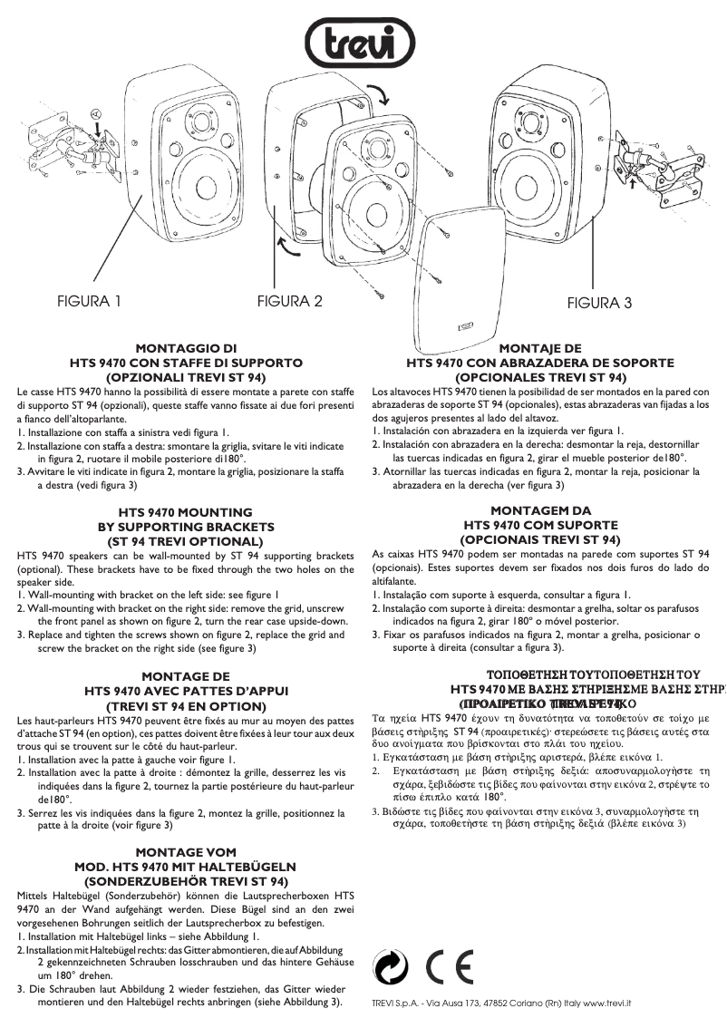 Page n°1 - Manuel utilisateur Trevi HTS 9470