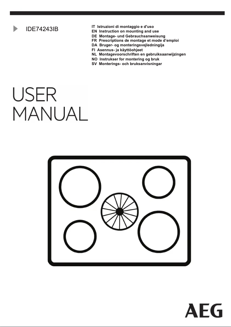Page n°1 - Fiche technique AEG IDE74243IB
