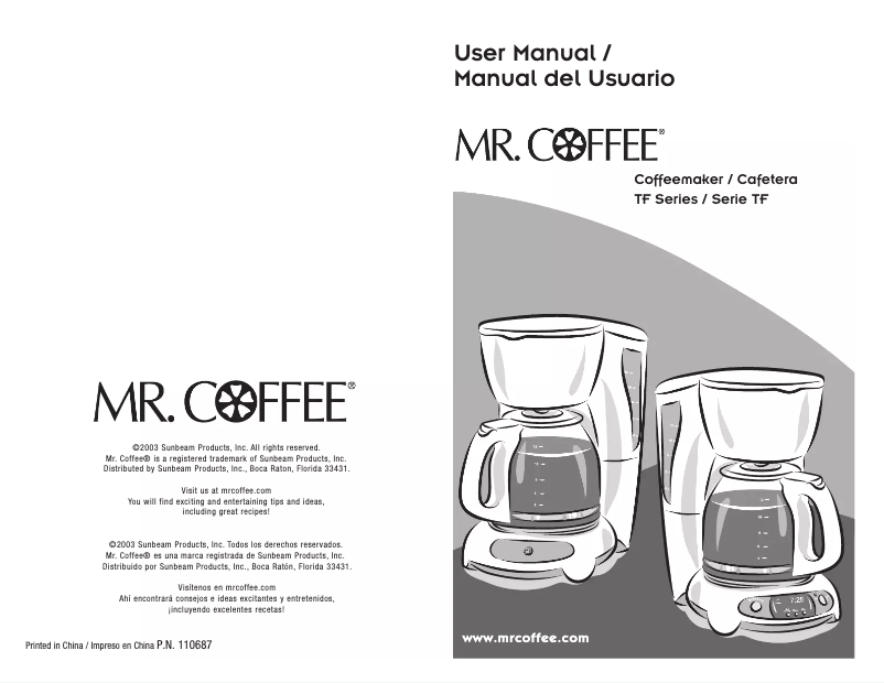 Image de la première page du manuel de l'appareil TFTX85