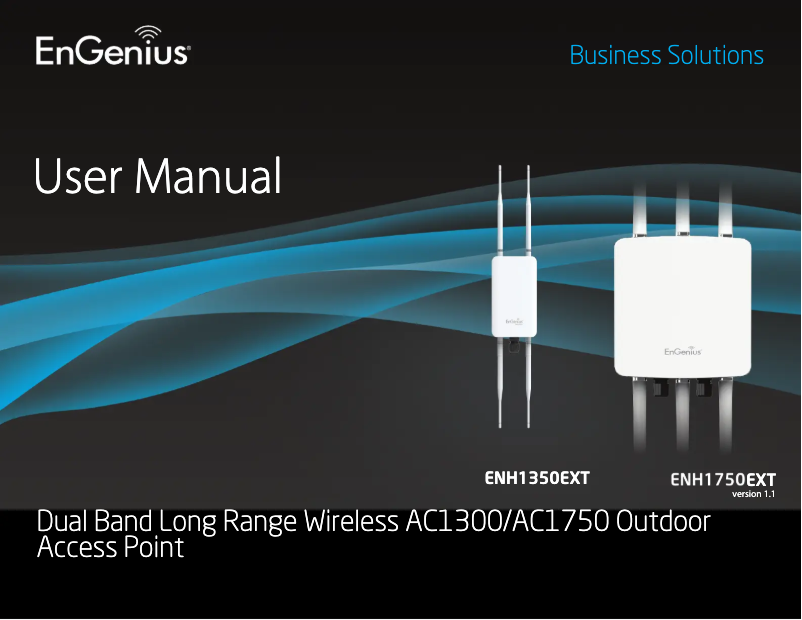 Image de la première page du manuel de l'appareil ENH1350EXT