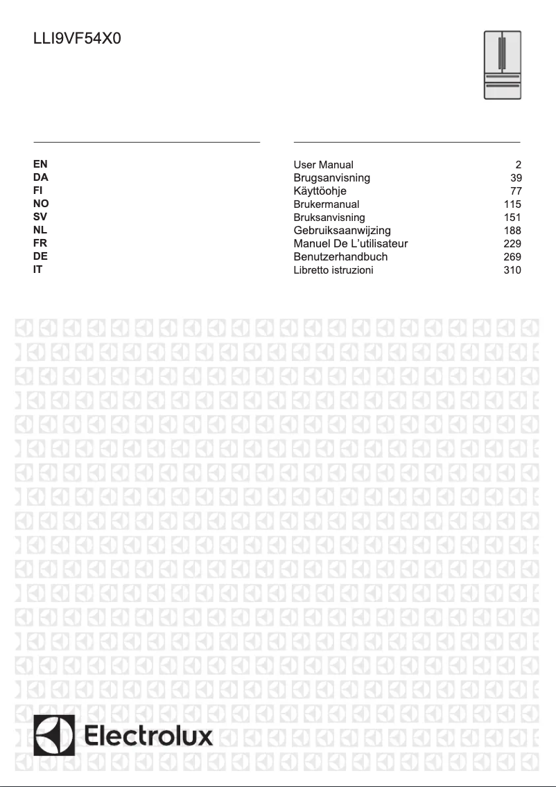 Imagen de la primera página del manual del dispositivo LLI9VF54X0