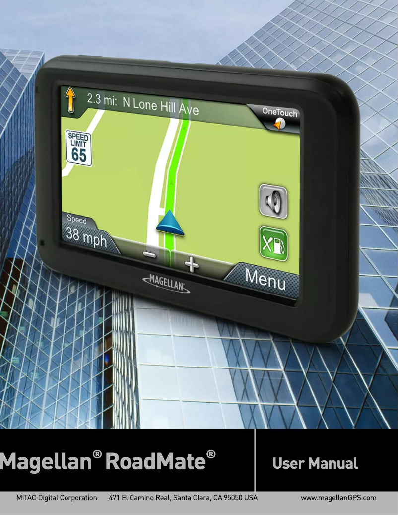 Page n°1 - Manuel utilisateur Magellan RoadMate 2210T