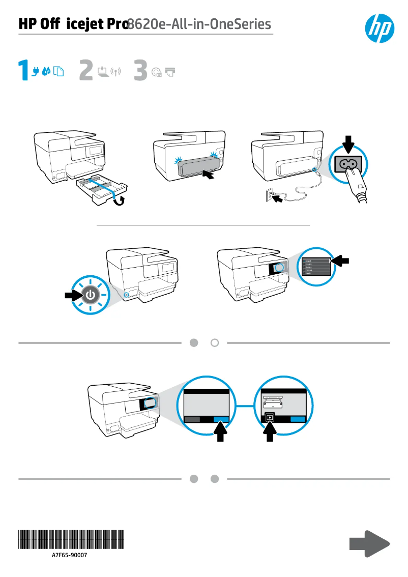 Image de la première page du manuel de l'appareil Officejet Pro 8620
